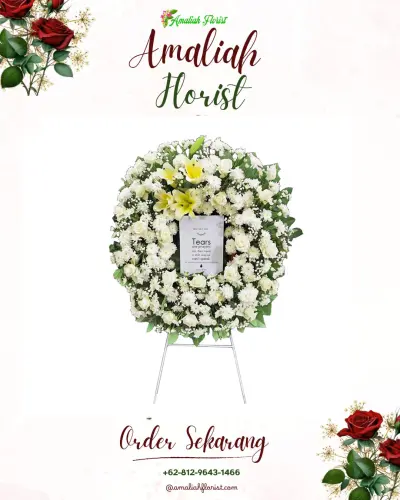 Krans Bunga Duka Cita di Sidadadi